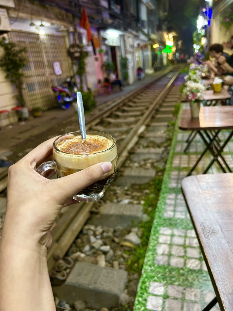 Immersed in the Train Street Experience. Captivated by the Lively Atmosphere and Passing Trains.